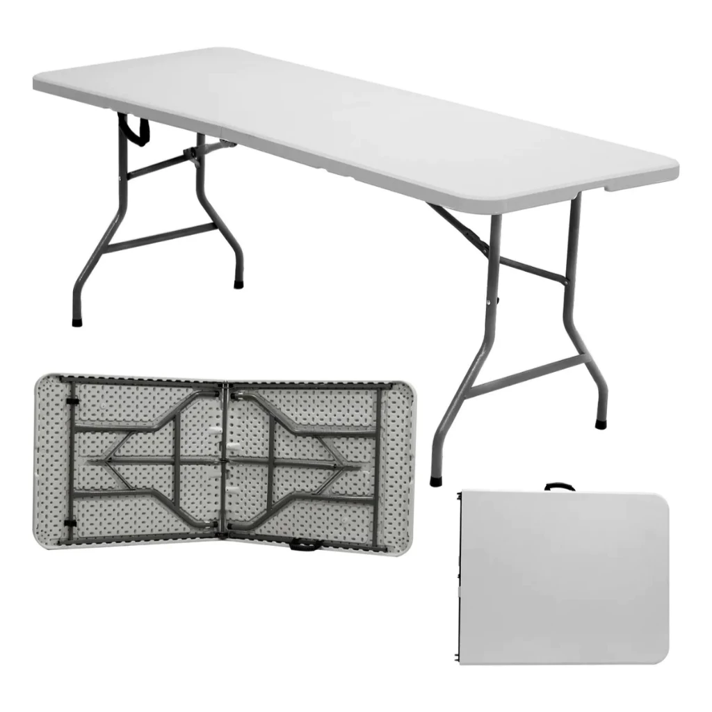Mesa dobrável branca